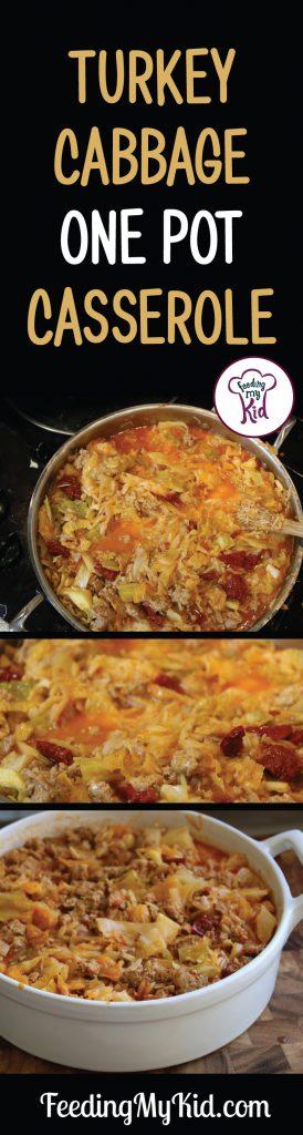 What an incredibly easy one-pot dish to serve! You'll friend and family will be so impressed. This Cabbage Turkey Casserole is absolutely delicious, easy to make and easy to clean up afterward. Looking for an easy to make casserole? #healthycasserole #turkeycasserole #cabbagecasserole