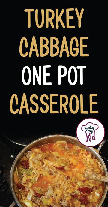 What an incredibly easy one-pot dish to serve! You'll friend and family will be so impressed. This Cabbage Turkey Casserole is absolutely delicious, easy to make and easy to clean up afterward. Looking for an easy to make casserole? #healthycasserole #turkeycasserole #cabbagecasserole 