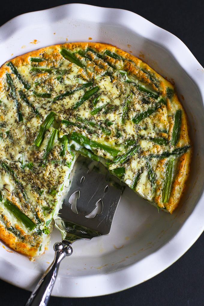 asparagus-and-feta-cheese-crustless-quiche-recipe