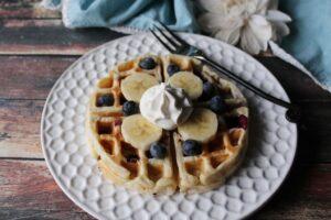 Banana waffel recepie