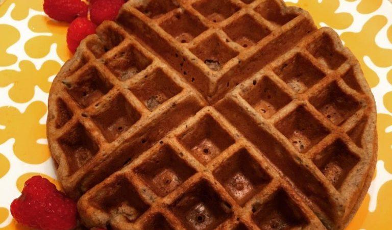 Delicious Buttermilk High Fiber Whole Wheat Waffles