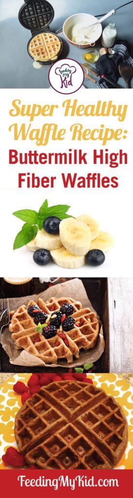 This high fiber waffle recipe is a wonderful way to start the morning! Loaded with healthy insoluble and soluble fiber, it's filling and delicious.