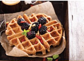 This high fiber waffle recipe is a wonderful way to start the morning! Loaded with healthy insoluble and soluble fiber, it's filling and delicious.