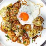sauteed-artichokes-potatoes-and-egg