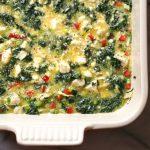 Spinach, Feta And Artichoke Breakfast Bake