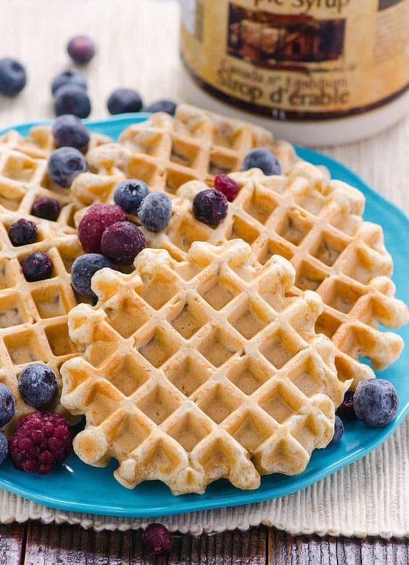 Healthy Waffle Recipe Full of Fiber. Great way to start your day!