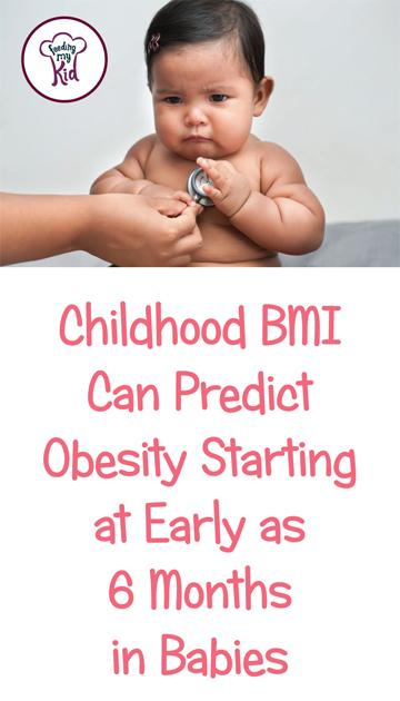 Are you worried about an overweight baby? Studies show 85% BMI weight or higher in babies can predict obesity as early as 6 months old.
