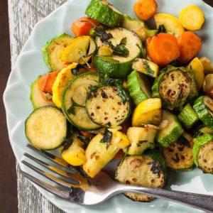 Herb Roasted Zucchini And Carrots