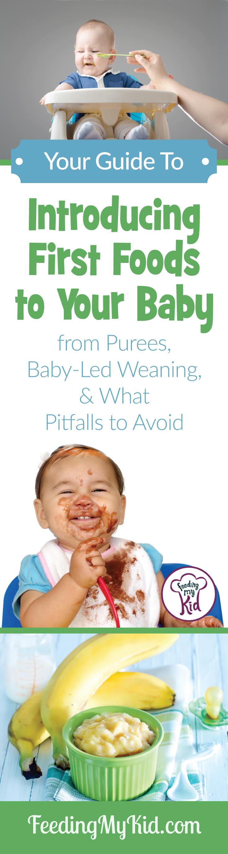 Introducing first foods to baby. Learn About Baby Food Stages
