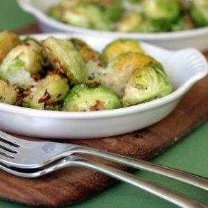 Lemon Garlic Brussels Sprouts