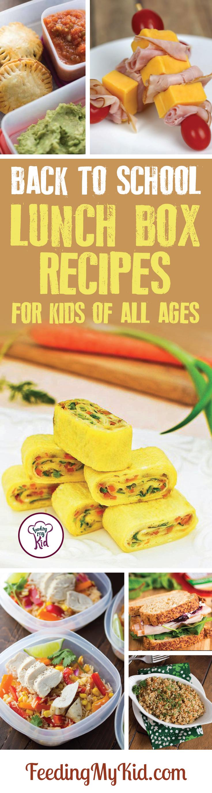 Check out these great lunch box recipes for kids! These lunch ideas are perfect for -back-to-school and everyday lunches.