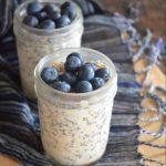No Cook-Blueberry Vanilla Chia Seeds Oatmeal
