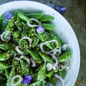 Sesame Honey Snap Pea Salad