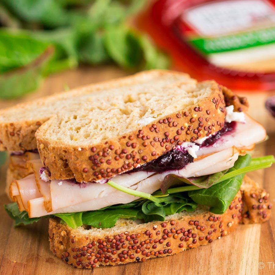 Turkey Sandwich With Goat Cheese And Jam