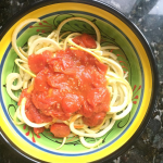 Spiralizing zucchini to make “zoodles” is a great way to introduce zucchini to your kids in an unexpected way. Try this great recipe!