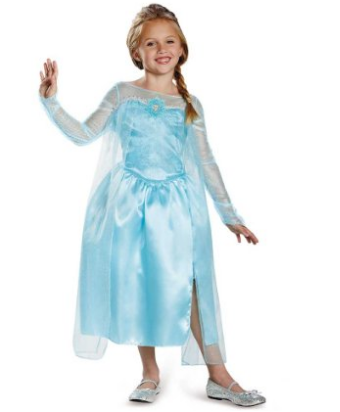 Disguise Disney's Frozen Elsa Snow Queen Gown Classic Girls Costume