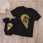 mom-baby-parent-child-best-friend-printed-shirt-romper-family-clothes-outfits