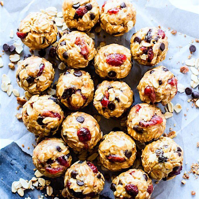 No Bake Loaded Oatmeal Cookie Energy Bites