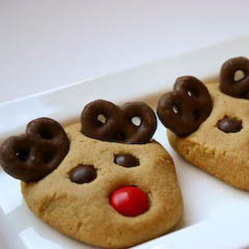 Peanut Butter Reindeer Cookies