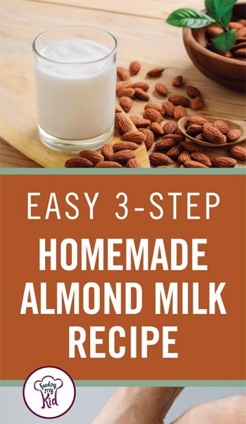 You won't believe how easy it is to make homemade almond milk! And, saves you money! Three easy steps and you have your very own almond milk.