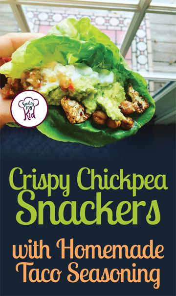 Are you looking for some healthy snack ideas? These crispy chickpeas are a simple snack in lunch boxes and could also double as dinner!