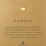 Dogeared Reminder “Family” Gold-Plated Sterling Silver Whale Pendant Necklace