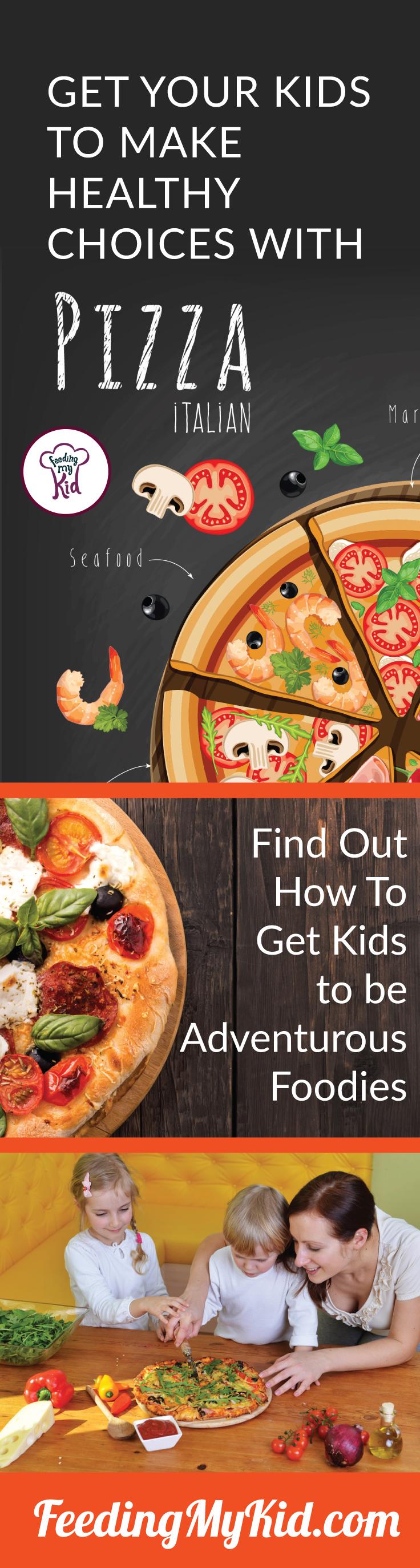 Creative pizza toppings can make great recipes for kids. Find out how to get kids to be adventurous foodies by using pizza!