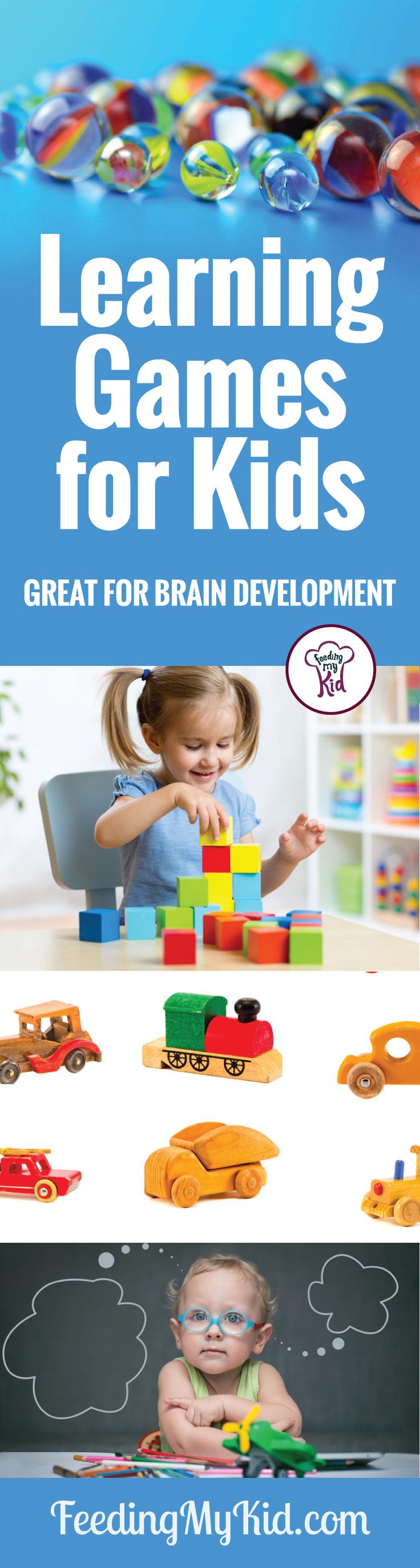 Learning games for kids don't have to be store bought to be great. Check out these brain games you can make at home using a few supplies.