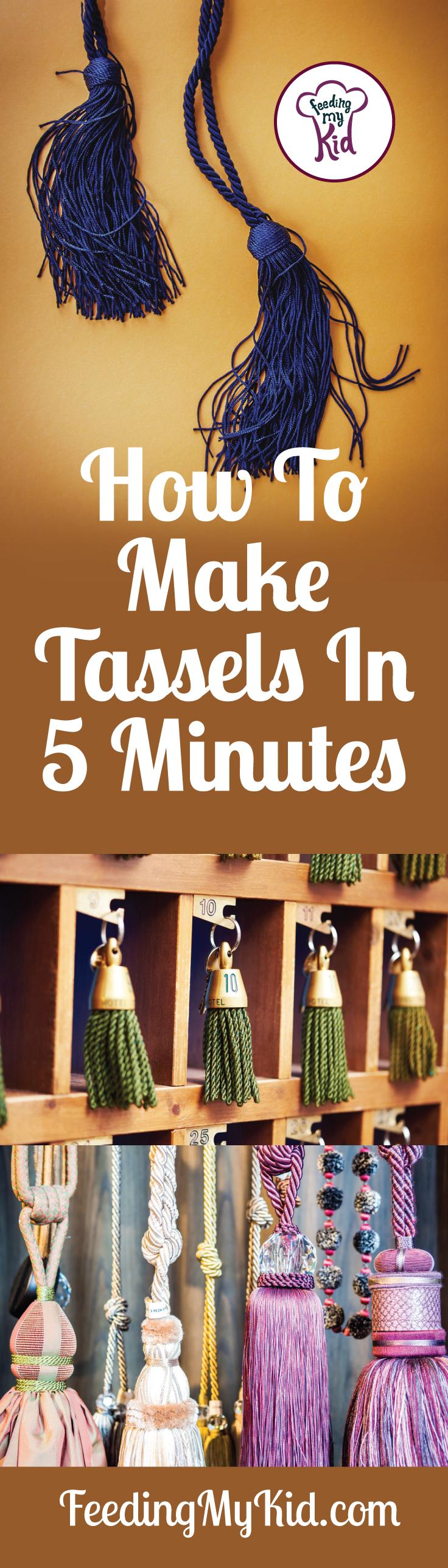 Learn how to make tassels! These aren't just for graduation caps. Use them as keychains or on bicycle handles. Great for everyone!