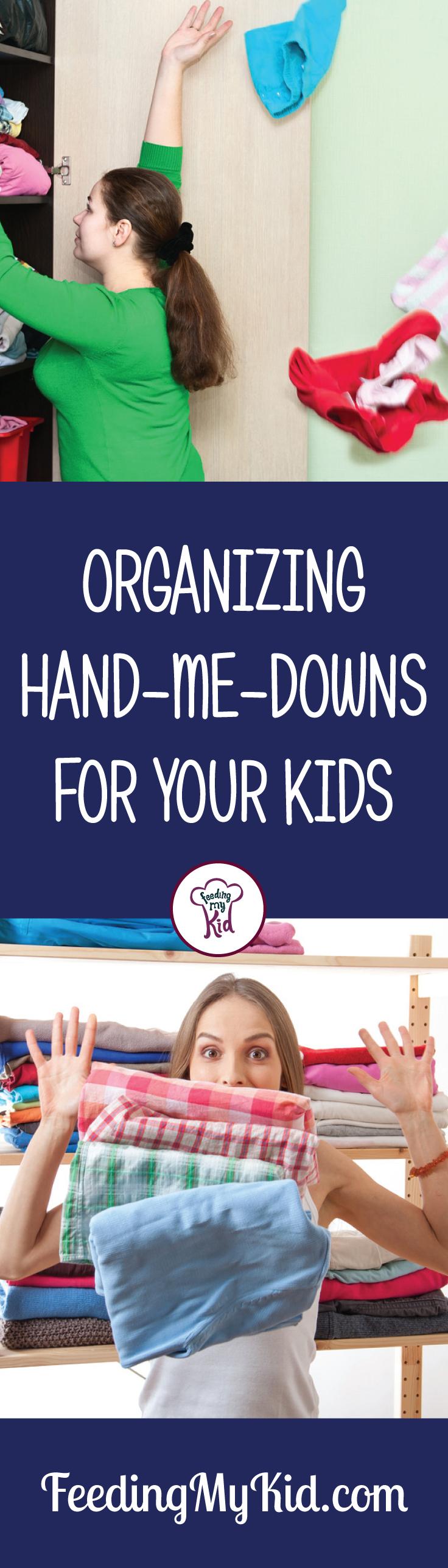 Put together hand-me-downs for your kids. These baby clothes organizer ideas and tips from What's Up Moms are super helpful for parents.
