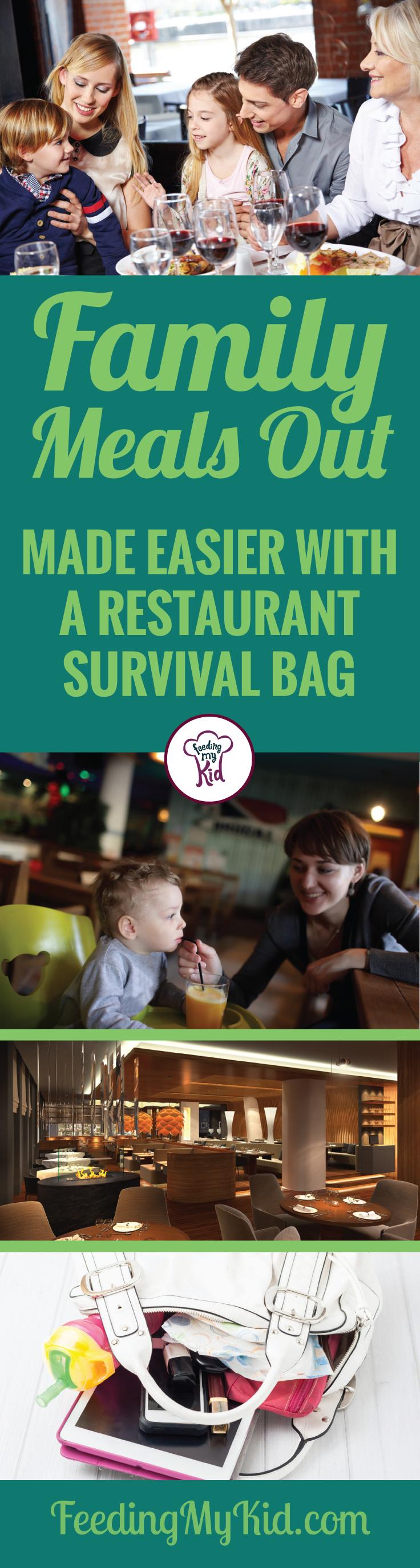 Parents, you know going out to eat for family meals with a toddler can go really good or really bad. Tips and hacks using your survival bag!