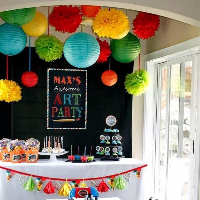 A Picasso Inspired Boy’s Art Themed Birthday Party