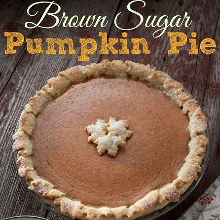 Brown Sugar Pumpkin Pie