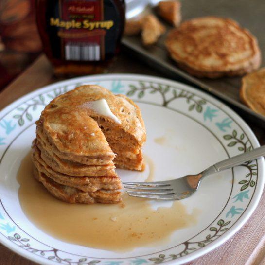 Chai-Spiced Sweet Potato Pancakes