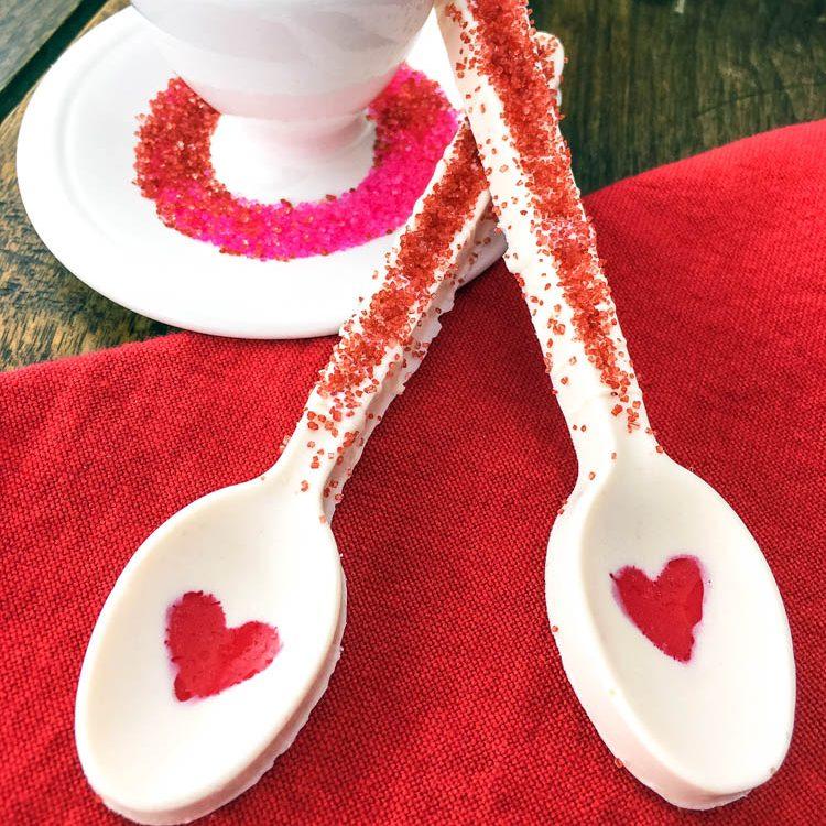 Chocolate Spoons for Valentine’s Day