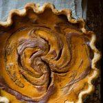 Chocolate Swirl Pumpkin Pie