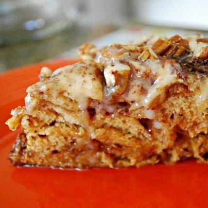 Cinnamon Roll Crock Pot French Toast