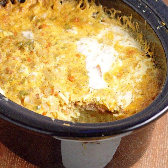 Crockpot Overnight Breakfast Casserole