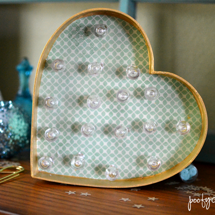 DIY Heart Marquee Light