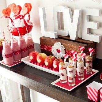 Healthy Heart Valentine’s Day Dessert Table