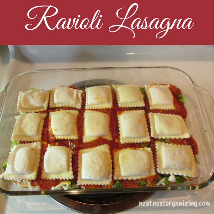 Make Ahead Ravioli Lasagna