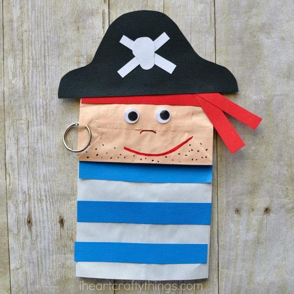 Paper Bag Pirate Craft For Kids