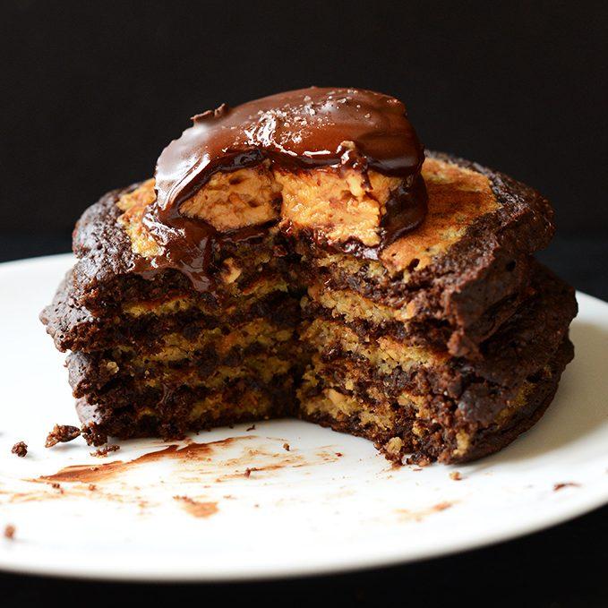 Peanut Butter Cup Pancakes