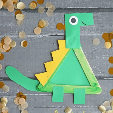 Popsicle Stick Dinosaur