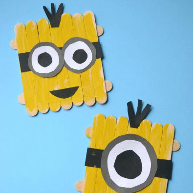 Popsicle Stick Minions