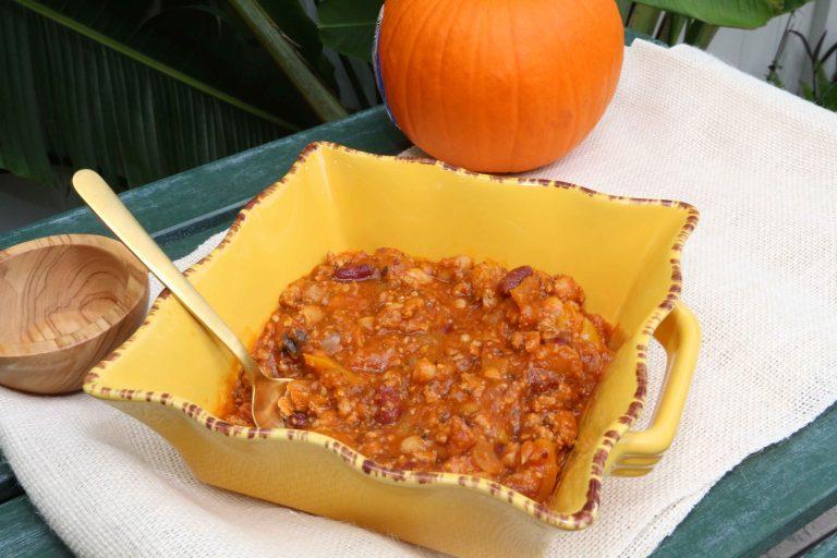 Hearty Pumpkin Chili Loaded with Superfoods