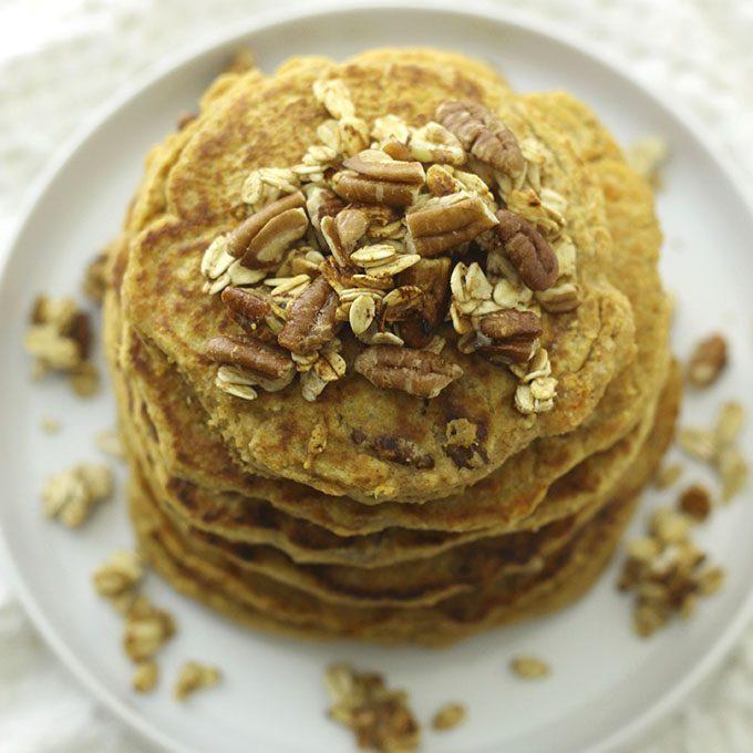 Sweet Potato Pecan Pancakes