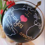 Upcycled Globe I Love You Around The World And Back Again