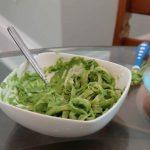 I made this avocado pasta sauce as a healthier alternative to classic pesto. Avocados are loaded with healthy fats and create a creamy sauce.