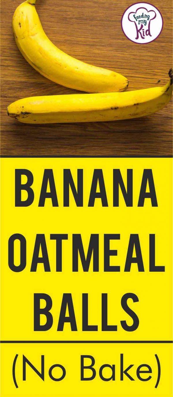 Energy Balls with Banana, Oatmeal, and Medjool Dates. No Bake!